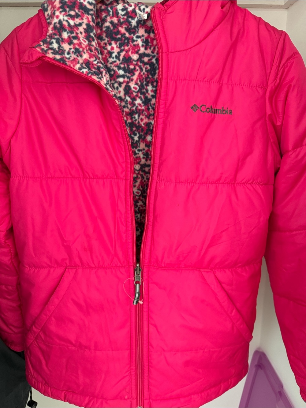 Columbia Kids Hot Pink Puffer Jacket